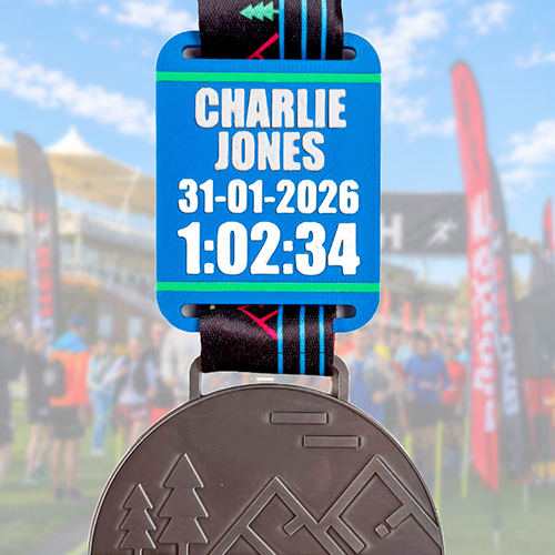 Personalise your finisher medal