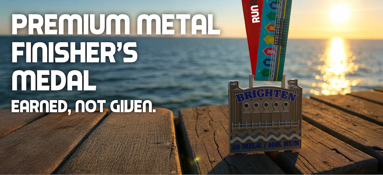 BrighTEN (Brighton) Seafront Run Finisher's Medal - Premium quality
