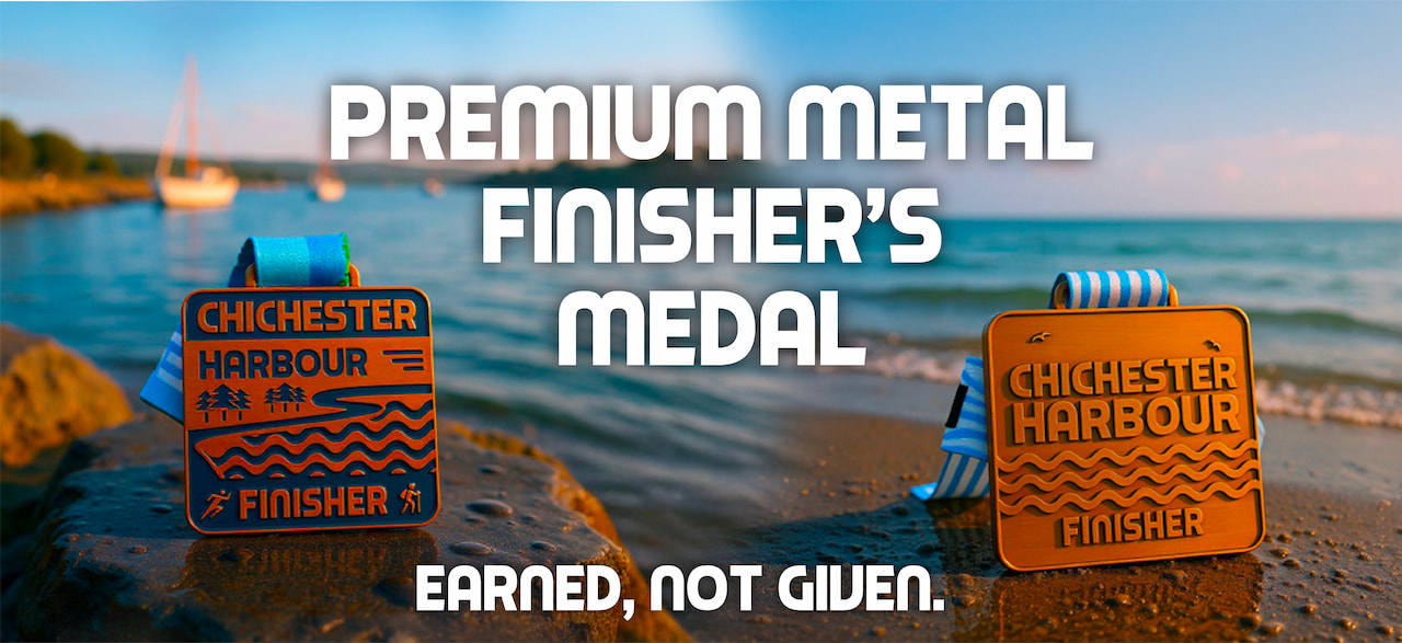 Chichester Harbour Trail Run Finisher's Medal - Premium quality