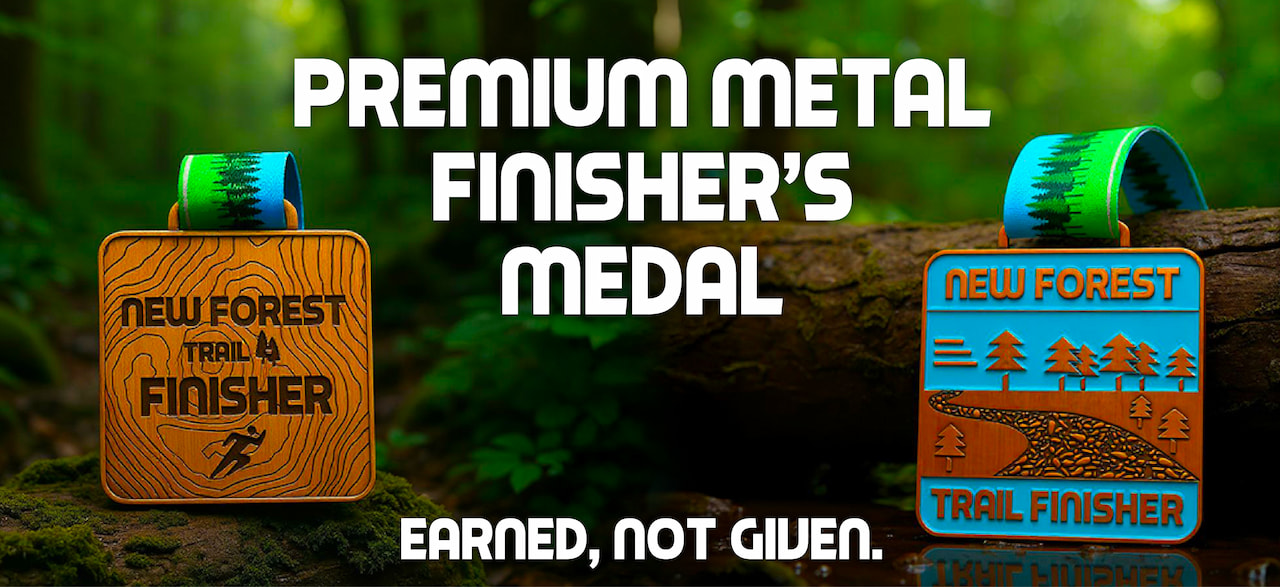 New Forest Hinton Admiral Trail Run Finisher's Medal - Premium quality