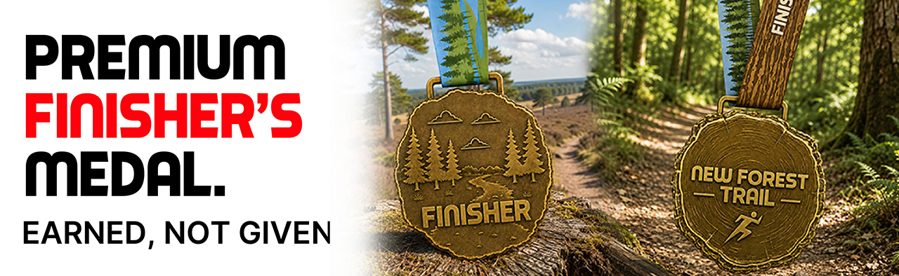 New Forest Trail Run (Sat) Finisher's Medal - Premium quality