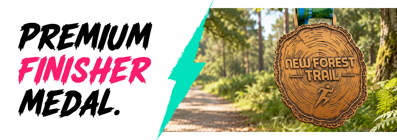 New Forest Hinton Admiral Trail Run Finisher's Medal - Premium quality