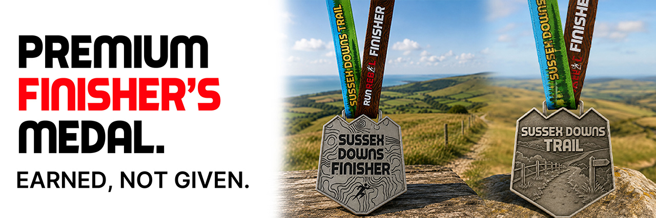 Sussex Downs Hiking Trail Finisher's Medal - Premium quality