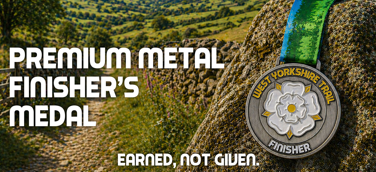 West Yorkshire Trail Run Finisher's Medal - Premium quality