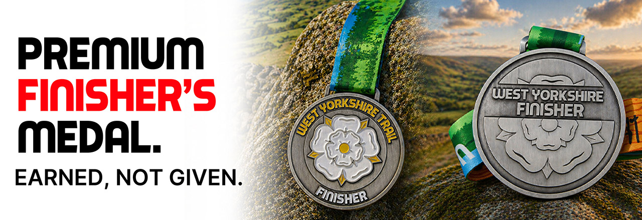 West Yorkshire Hiking Trail Finisher's Medal - Premium quality
