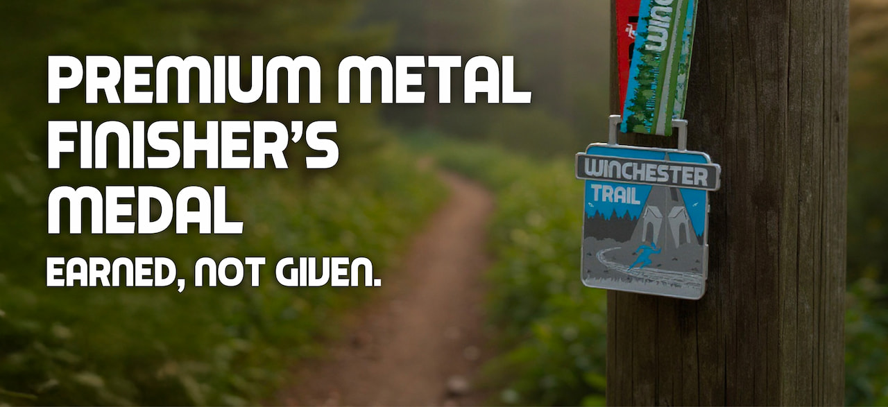 Winchester Trail Run Finisher's Medal - Premium quality