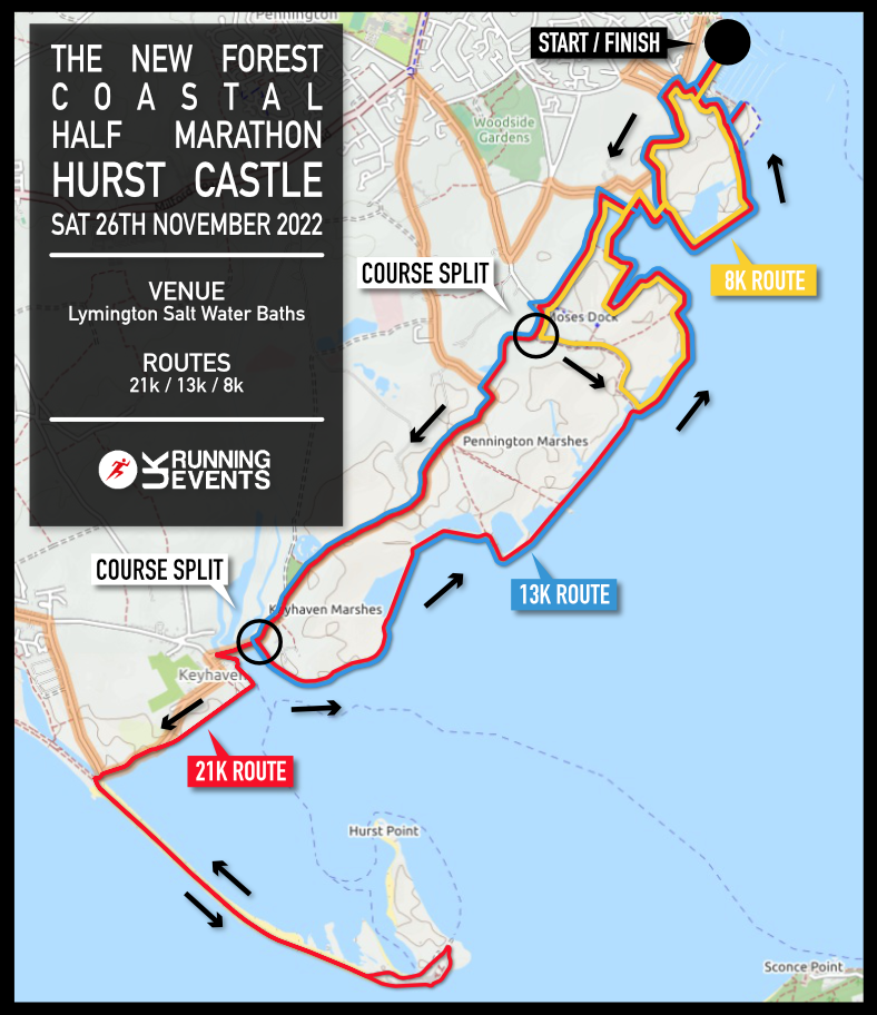 New Forest Coastal Half Marathon - Hurst Castle