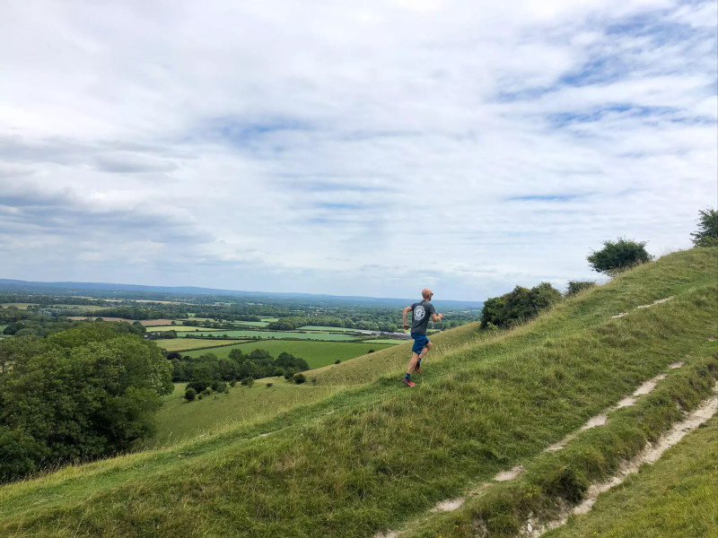 Epic up hill section